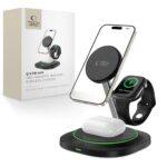 Kitos prekės Tech-Protect  Tech-Protect QI15W-A46 3in1 Magnetic MagSafe Inductive Charger - Black 