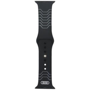 Другие товары Audi  Audi Geometric Pattern Silicone Watch Strap for Apple Watch 40 / 41 / 42 mm - black 