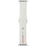 Other goods Audi  Audi Sport Red Logo Silicone Watch Strap for Apple Watch 40 / 41 / 42 mm - white 