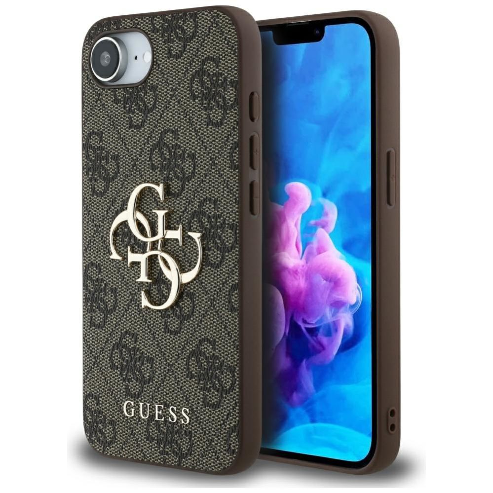 Muud kaubad Guess Guess 4G Big Logo Case for iPhone 16e - Brown