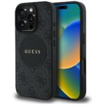 Kitos prekės Guess  Guess 4G Circle Classic Logo MagSafe case for iPhone 16 Pro - black 