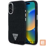 Citas preces Guess  Guess Denim Triangle Logo MagSafe case for iPhone 16 - black 