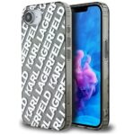 Kitos prekės Karl Lagerfeld  Karl Lagerfeld IML Repeat Logo case for iPhone 16e - silver 