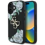 Muud kaubad Guess  Guess Grained Roses Big 4G logo case for iPhone 16 - black 