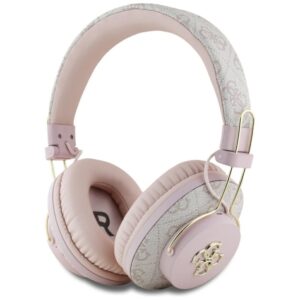 Citas preces Guess  Guess ENC Metal 4G Logo On-Ear Headphones - Pink 
