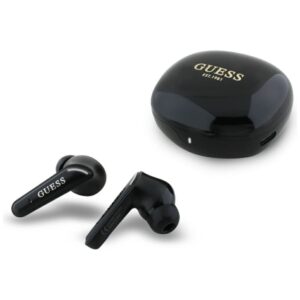 Citas preces Guess  Guess Flat Classic Logo Electroplated TWS Headphones - Black 