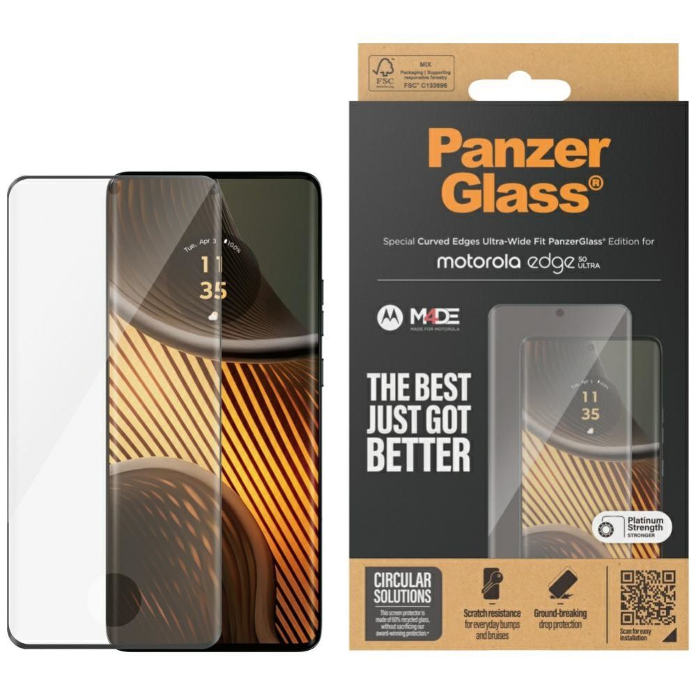 Citas preces Panzer Glass PanzerGlass Ultra-Wide Fit Tempered Glass for Motorola Edge 50 Ultra