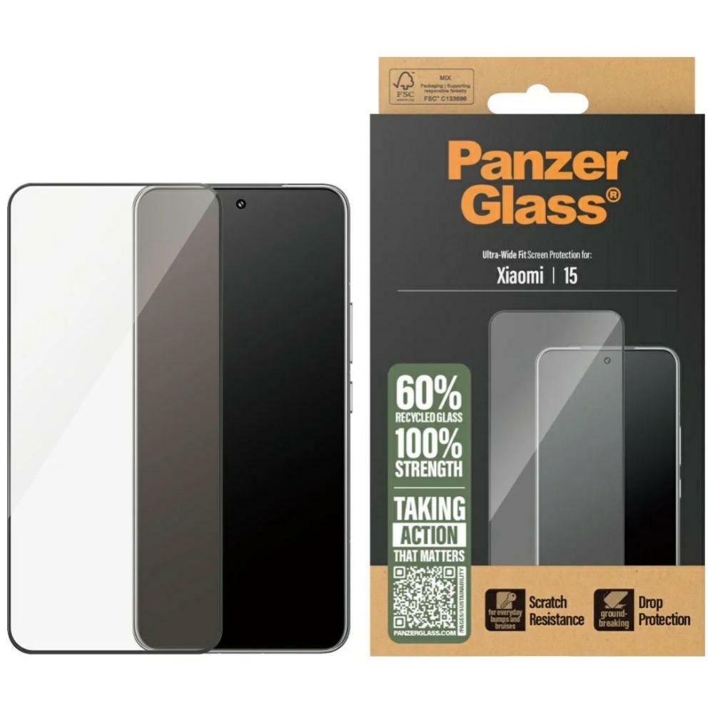 Muud kaubad Panzer Glass PanzerGlass Ultra-Wide Fit tempered glass w. Black Frame for Xiaomi 15