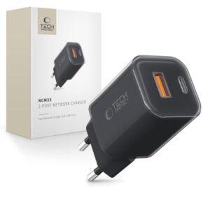 Other goods Tech-Protect  Tech-Protect NCM33W 2-port PD33W/QC3.0 wall charger - black 