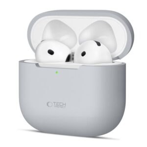 Kitos prekės Tech-Protect  Tech-Protect Silicone Case for Apple AirPods 4 - Gray 