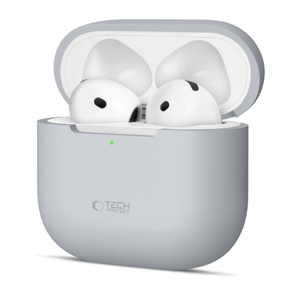 Kitos prekės Tech-Protect Tech-Protect Silicone Case for Apple AirPods 4 - Gray