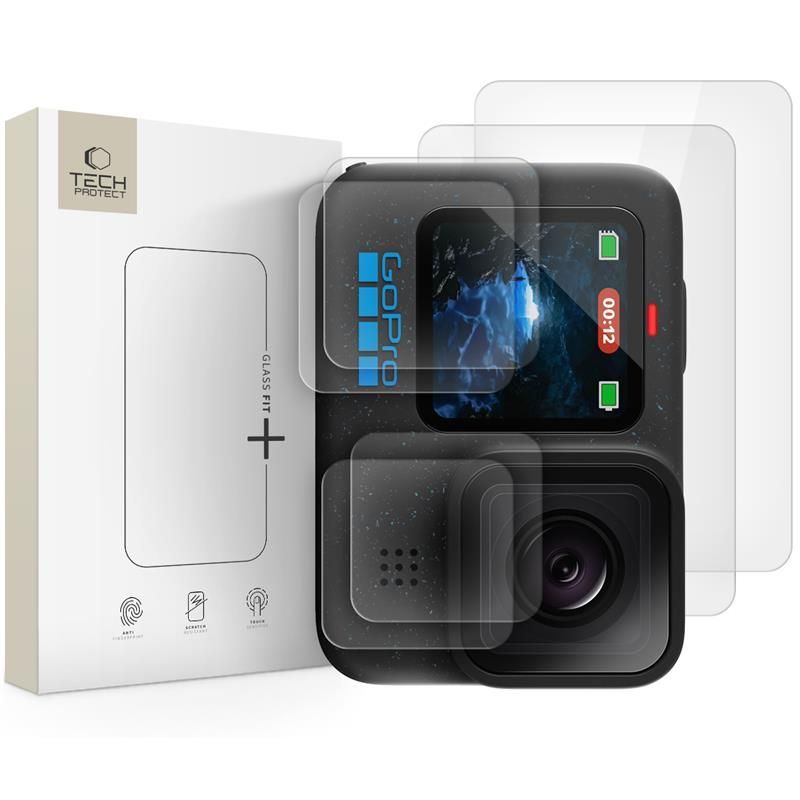 Other goods Tech-Protect Tech-Protect Glass Fit+ 2-pack tempered glass for GoPro Hero 9 / 10 / 11 / 12 - transparent
