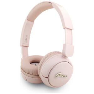 Citas preces Guess  Guess Metal Logo Script Over-Ear Headphones - Pink 