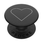 Kitos prekės Popsockets  Popsockets 2 White Heart Black Holder and Phone Stand 