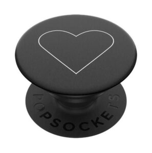 Citas preces Popsockets  Popsockets 2 White Heart Black Holder and Phone Stand 