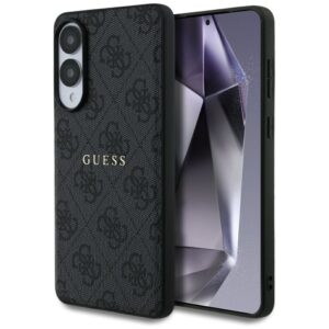 Citas preces Guess  Guess 4G Ring Classic Logo MagSafe Case for Samsung Galaxy S25 Edge - Black 