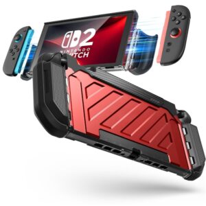 Citas preces Supcase  Supcase Unicorn Beetle Pro Case for Nintendo Switch 2 - Red and Black 