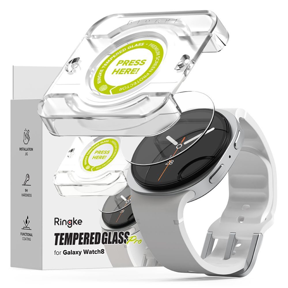 Muud kaubad Ringke Ringke Tempered Glass Pro 2-pack for Samsung Galaxy Watch 8 44mm - transparent