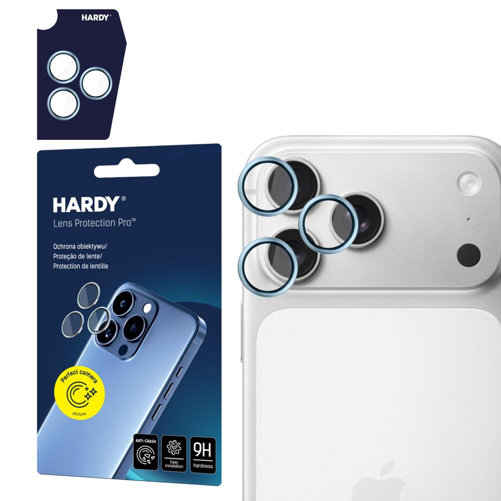 Muud kaubad 3MK 3mk HARDY Lens Protection Pro lens glass for iPhone 17 Pro / 17 Pro Max - blue