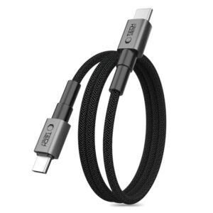 Kitos prekės Tech-Protect  Tech-Protect Ultraboost DNA MagTwist USB-C PD Cable 100W / 5A 100 cm - Gray 