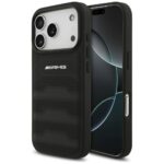 Citas preces Mercedes-Benz  AMG Leather Debossed Lines Logo Case for iPhone 17 Pro - Black 