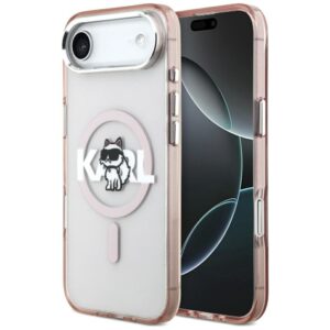 Kitos prekės Karl Lagerfeld  Karl Lagerfeld IML Choupette Sketch Logo MagSafe Case for iPhone 17 Air - Pink 