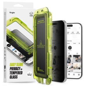 Muud kaubad Ringke  Ringke Easy Slide 2-pack Privacy Glass for iPhone 17 Pro - Black 