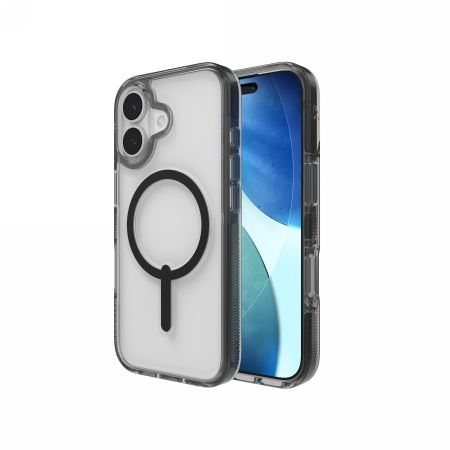 Citas preces Zagg ZAGG Santa Cruz Snap MagSafe Case for iPhone 17 - Clear Black