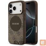 Muud kaubad Guess  Guess 4G Circle Classic Logo MagSafe case for iPhone 17 Pro - brown 