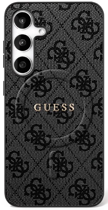 Citas preces Guess Guess 4G Ring Classic Logo MagSafe case for Samsung Galaxy S25 FE - black