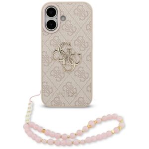 Citas preces Guess  Guess 4G Strap 4G Classic Logo Case for iPhone 17 - Pink 