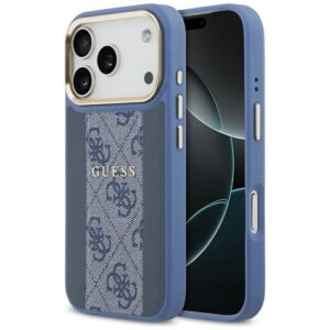 Citas preces Guess  Guess 4G Stripe MagSafe Case for iPhone 17 Pro - Blue 