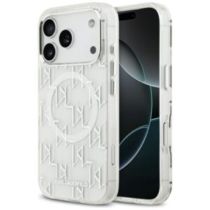 Kitos prekės Karl Lagerfeld  Karl Lagerfeld IML KL Monogram MagSafe Case for iPhone 17 Pro - White 