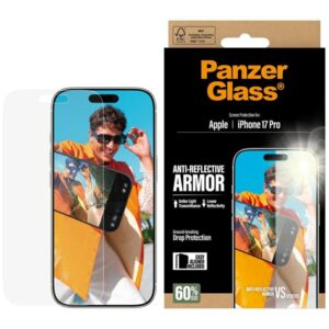 Kitos prekės Panzer Glass  PanzerGlass Armor Anti-Reflective EasyAligner Tempered Glass for iPhone 17 Pro 