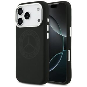 Kitos prekės Mercedes-Benz  Mercedes Silicone Vintage Logo MagSafe Case for iPhone 17 Pro - Black 