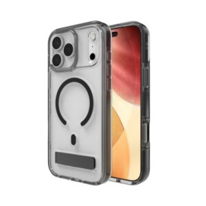 Muud kaubad Zagg  ZAGG Santa Cruz Snap KS MagSafe Case with Stand for iPhone 17 Pro Max - Clear and Black 