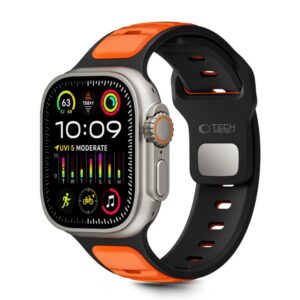 Other goods Tech-Protect  Tech-Protect IconBand Line Strap for Apple Watch 44 / 45 / 46 / 49 mm - Black and Orange 