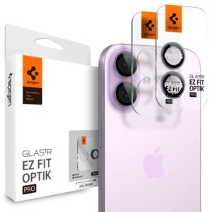 Other goods Spigen  Spigen Optik Pro GLAS.TR ”EZ FIT” Camera Cover 2-pack for iPhone 16 / 16 Plus / 17 - Purple 