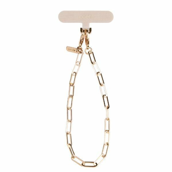 Citas preces UNIQ Uniq Coehl GoldiLocks Handstrap Phone Lanyard - Gold