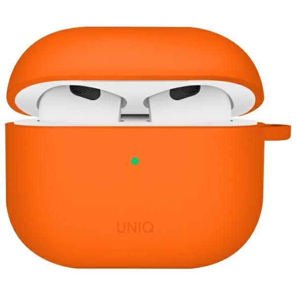 Citas preces UNIQ Uniq Nexo AirPods 4 + Ear Hooks Silicone case - orange