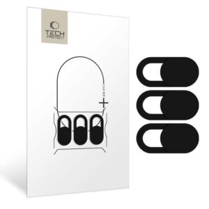 Other goods Tech-Protect  Tech-Protect Cam Fit+ 3-pack laptop camera cover - black 