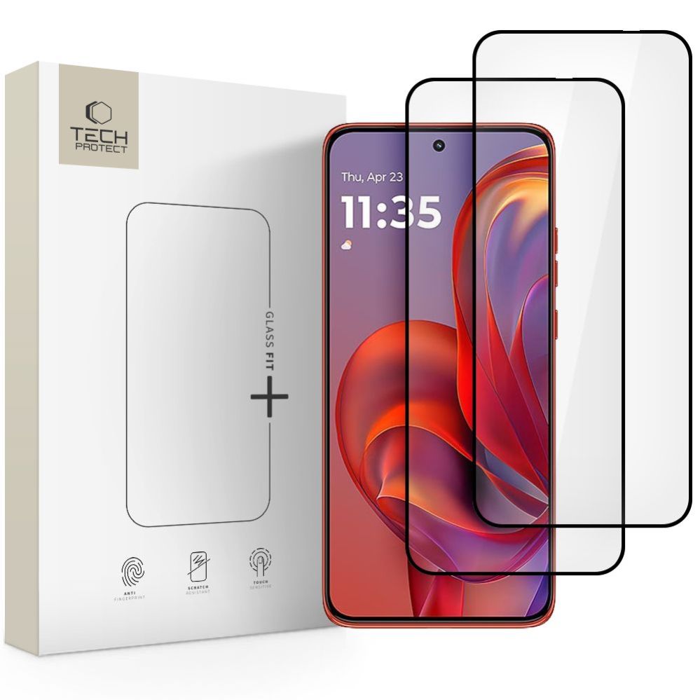 Other goods Tech-Protect Tech-Protect Glass Fit+ 2-pack tempered glass for Motorola Edge 50 Neo / 60 Neo - black