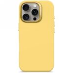 Citas preces Decoded  Decoded AntiMicrobial Silicone Backcover with MagSafe for iPhone 16 Pro - Yellow 