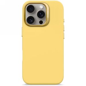 Other goods Decoded  Decoded AntiMicrobial Silicone Backcover with MagSafe for iPhone 16 Pro - Yellow 