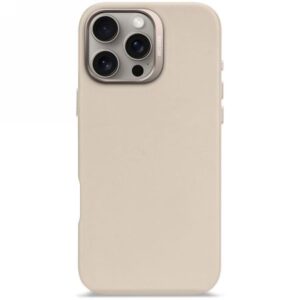 Other goods Decoded  Decoded Leather Backcover case with MagSafe for iPhone 16 Pro Max - beige 