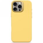 Citas preces Decoded  Decoded AntiMicrobial Silicone Backcover with MagSafe for iPhone 16 Pro Max - Yellow 