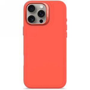 Other goods Decoded  Decoded AntiMicrobial Silicone Stacks Backcover with MagSafe for iPhone 16 Pro Max - Orange 