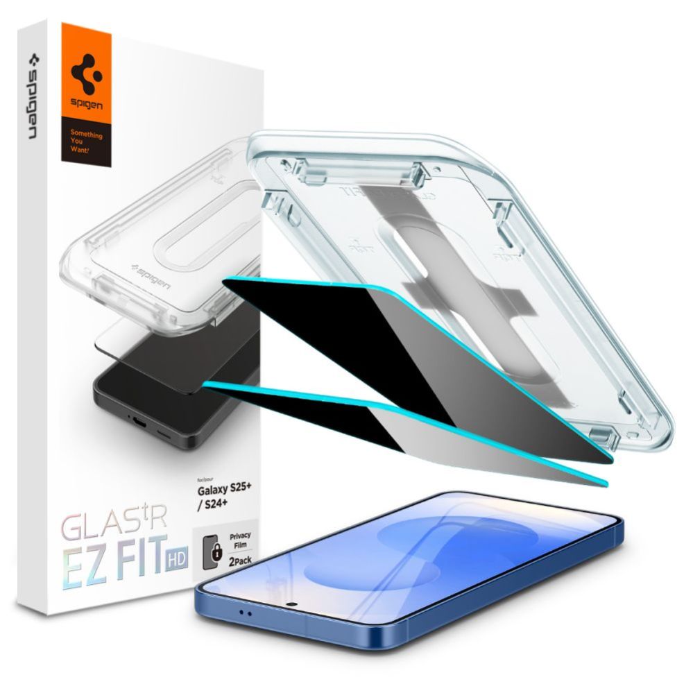 Citas preces Spigen Spigen Glas.TR "Ez Fit" Privacy HD 2-pack privacy glass for Samsung Galaxy S24+ / S25+