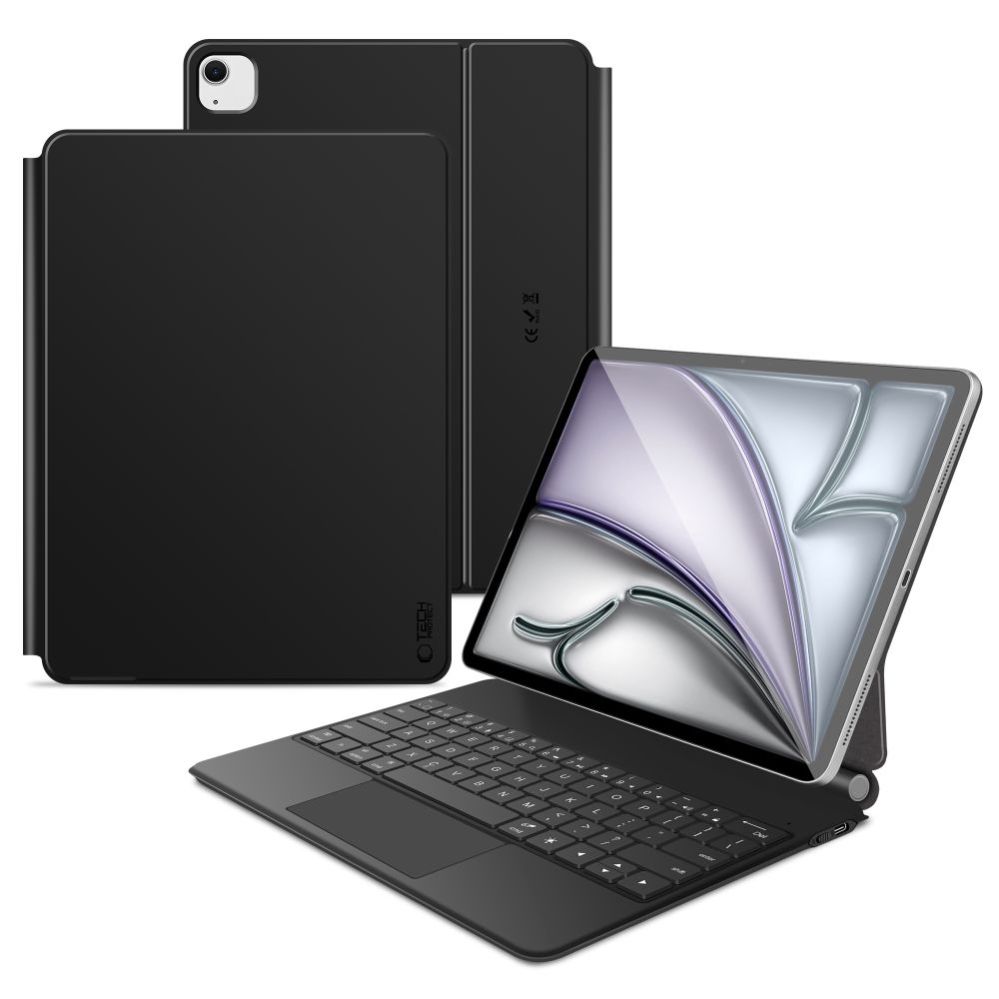 Kitos prekės Tech-Protect Tech-Protect Smartcase Magnetic with Keyboard for iPad Pro 12.9” 2020 / 2021 / 2022 / iPad Air 13” 2024 / 2025 - Black