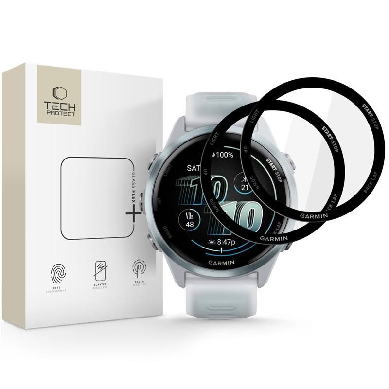 Other goods Tech-Protect Tech-Protect Glass Flex+ Hybrid Glass 2-pack for Garmin Forerunner 570 42mm - Black